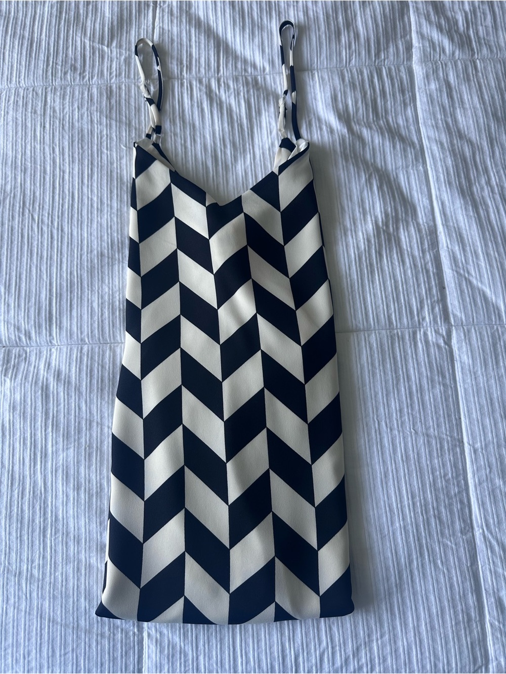 Everly Monochrome Geometric Dress
